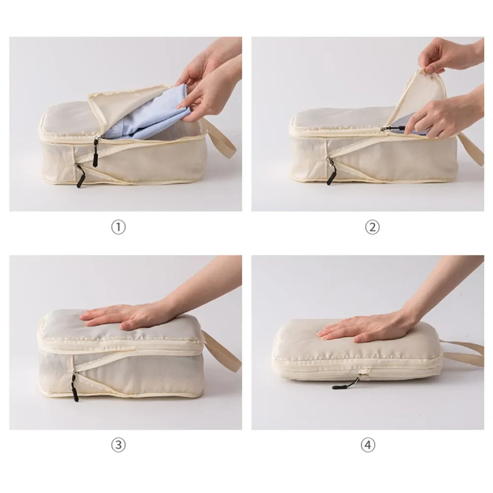 Vue détaillée de l'ensemble de sacs de voyage rose, image 2