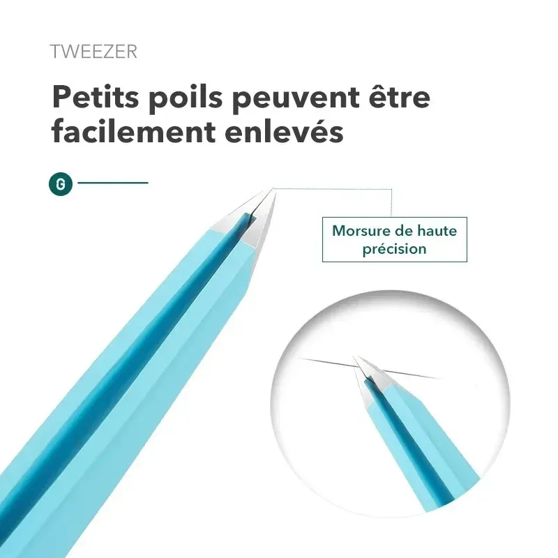 MR.GREEN – Pince à épiler colorée en acier inoxydable, à embout incliné, pour poils fins 4