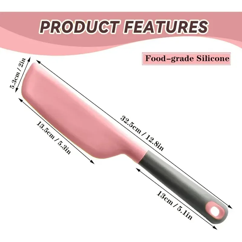 Spatule antiadhésive en silicone, finition raffinée