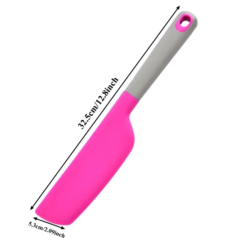 Spatule antiadhésive en silicone, spatule dense, retourne-omelette et poisson, ustensile de cuisine 10