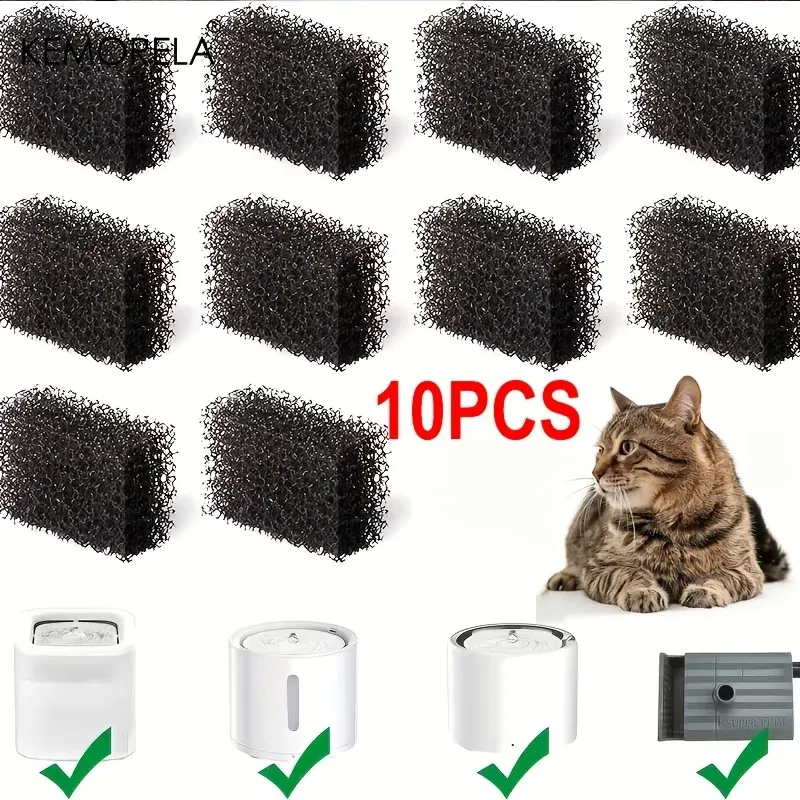 Kemorela – Filtre de remplacement pour fontaine à eau pour animaux de compagnie, compatible Petkit Eversweet, lot de 10, 20 ou 30 pièces 2