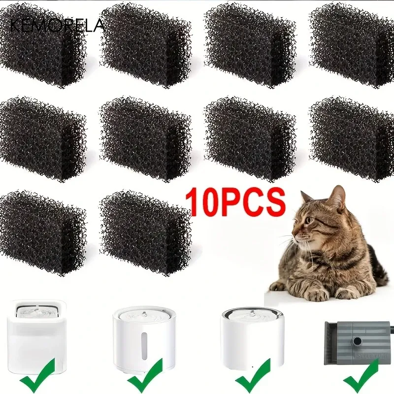 Kemorela – Filtre de remplacement pour fontaine à eau pour animaux de compagnie, compatible Petkit Eversweet, lot de 10, 20 ou 30 pièces 9