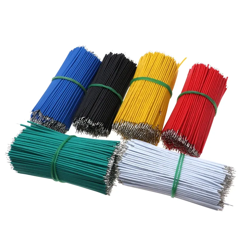 120 pièces 24 AWG fils de liaison étamés pour platine de prototypage PCB, 8 cm, fils de connexion volants à souder