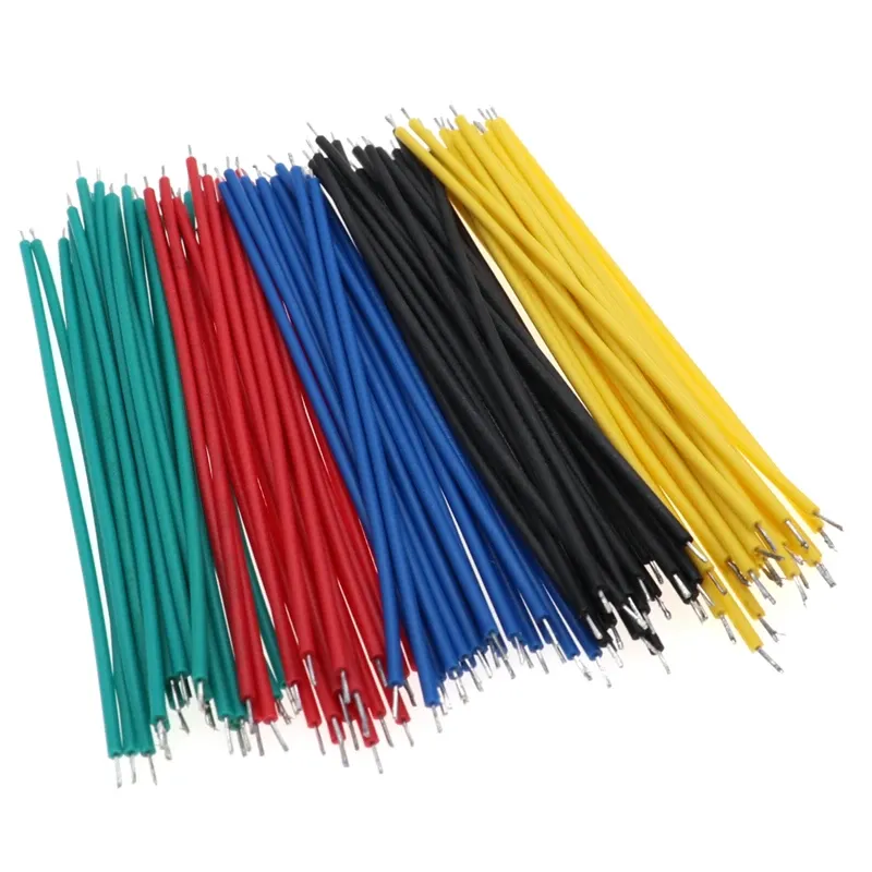 120 pièces 24 AWG fils de liaison étamés pour platine de prototypage PCB, 8 cm, fils de connexion volants à souder 3