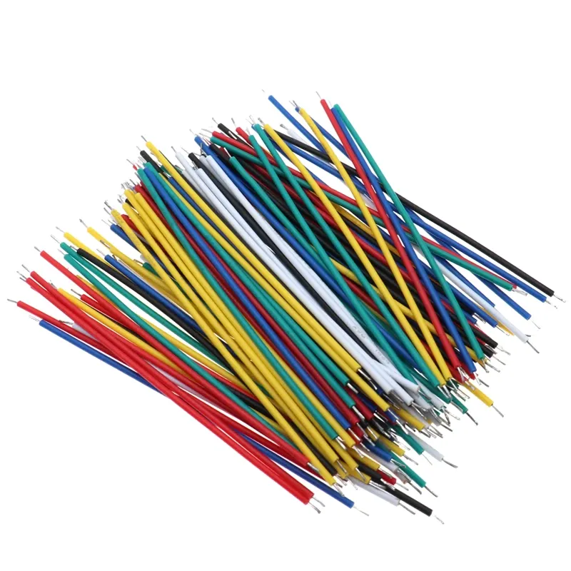 120 pièces 24 AWG fils de liaison étamés pour platine de prototypage PCB, 8 cm, fils de connexion volants à souder 6