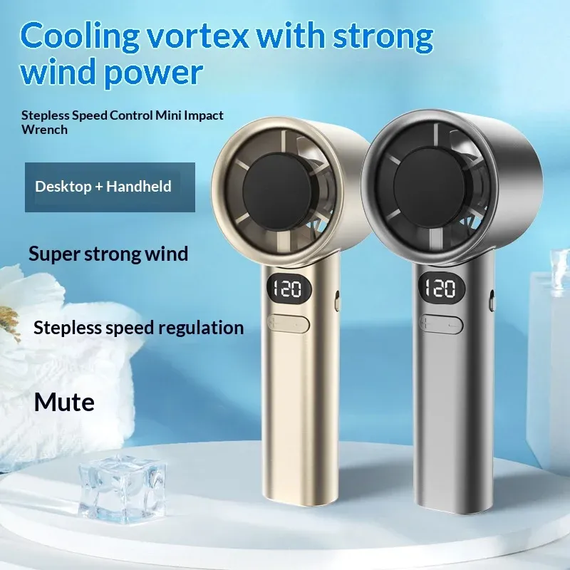 Ventilateur portable HOMEFISH rechargeable par USB, haute vitesse, usage personnel