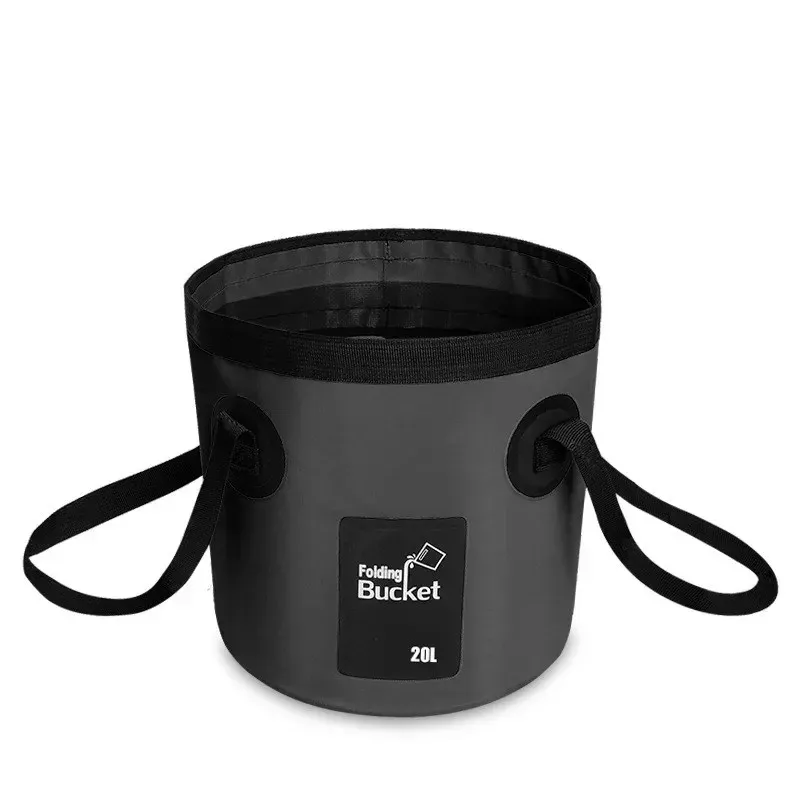 Seau pliable 12 L / 20 L portable pour voyage et plein air, bol-évier multifonction pour lavage de voiture 10