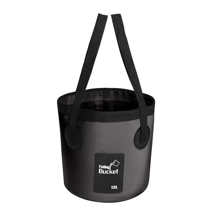 Seau pliable 12 L / 20 L portable pour voyage et plein air, bol-évier multifonction pour lavage de voiture 9