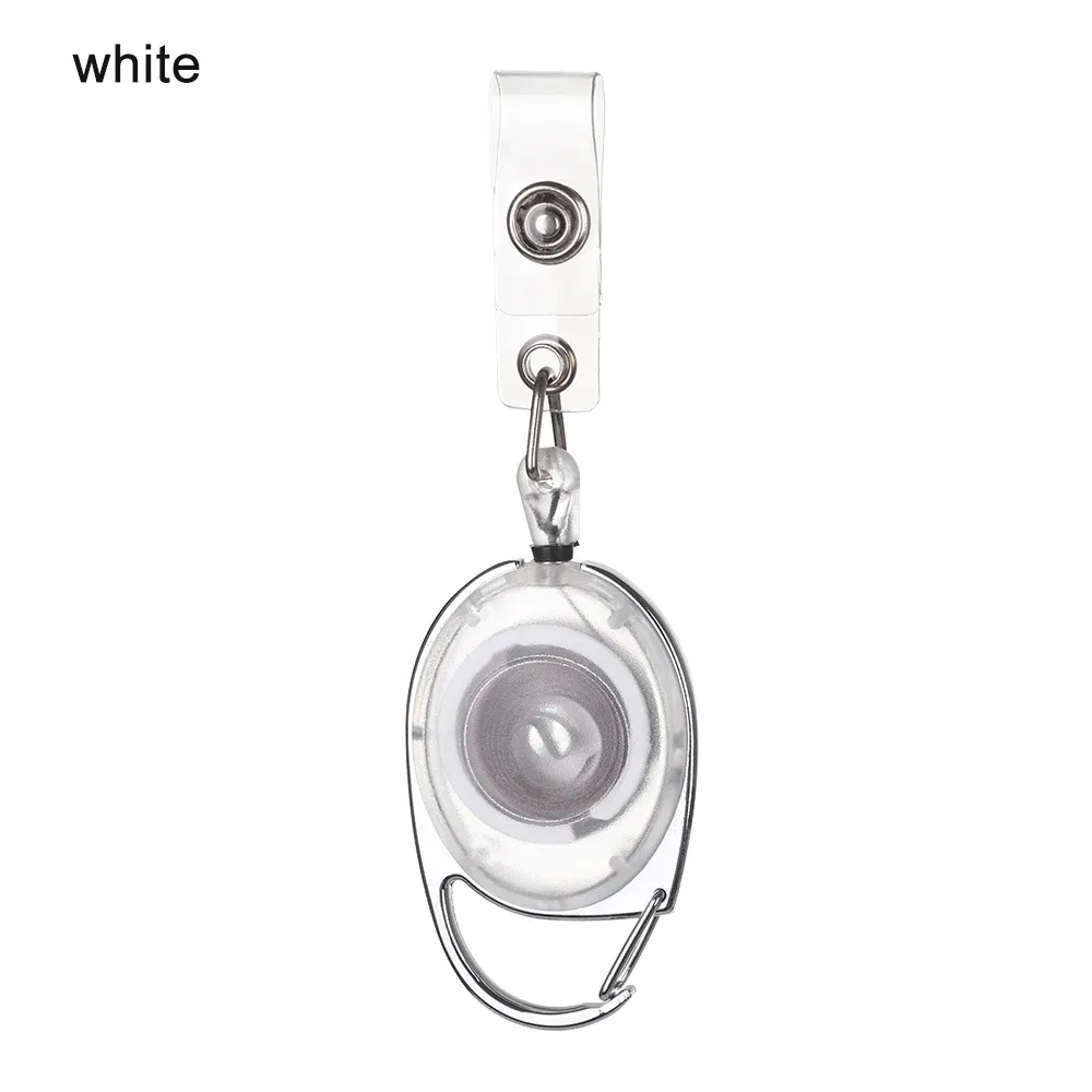 Porte-badge rétractable avec cordon, porte-clés, accessoire de bureau, mode, 1 pièce 8