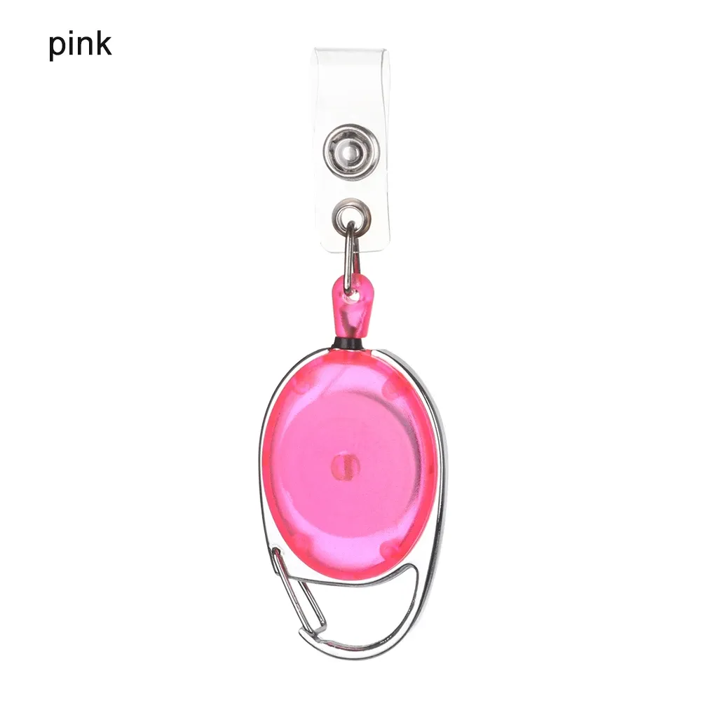 Porte-badge rétractable avec cordon, porte-clés, accessoire de bureau, mode, 1 pièce 9