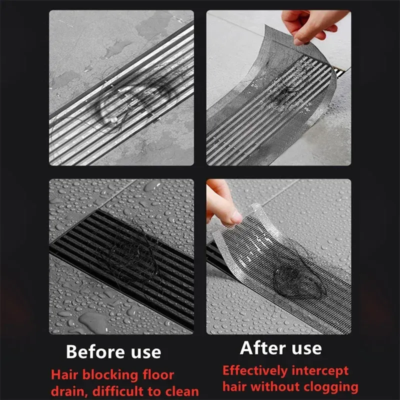 Filtre à cheveux auto-adhésif, vue de détail