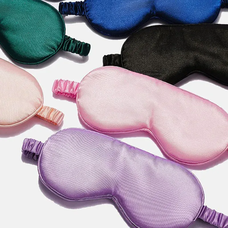 Masque de sommeil en soie synthétique, cache-yeux doux et confortable, protection oculaire SMYZ006 2
