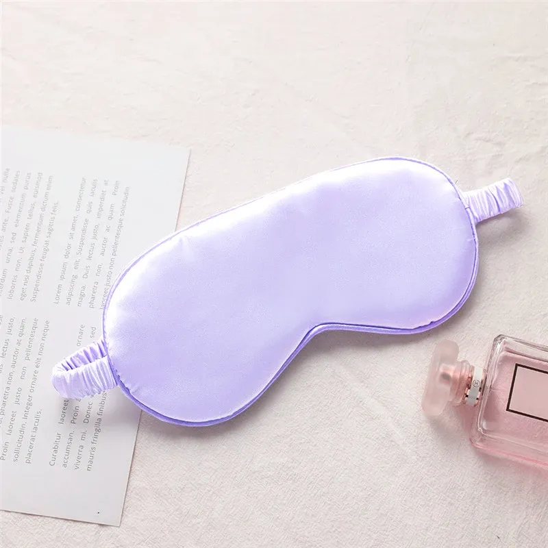 Masque de sommeil en soie synthétique, cache-yeux doux et confortable, protection oculaire SMYZ006 16