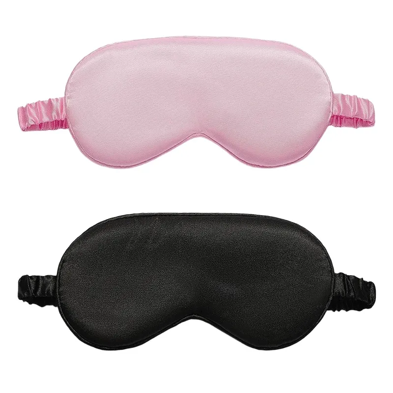 Masque de sommeil en soie synthétique, cache-yeux doux et confortable, protection oculaire SMYZ006 20
