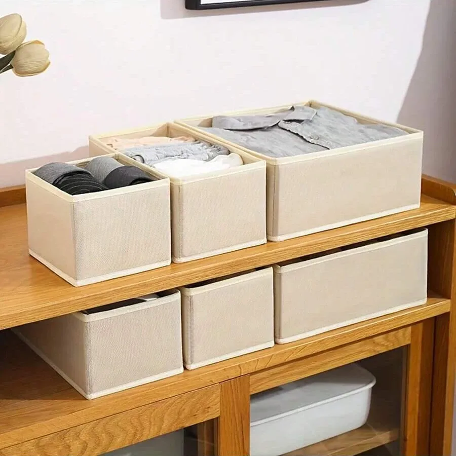 Boîtes de rangement rigides pour chaussettes et soutiens-gorge