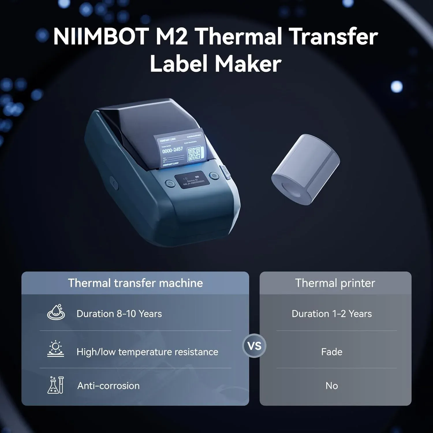 Détail de l'imprimante NIIMBOT M2