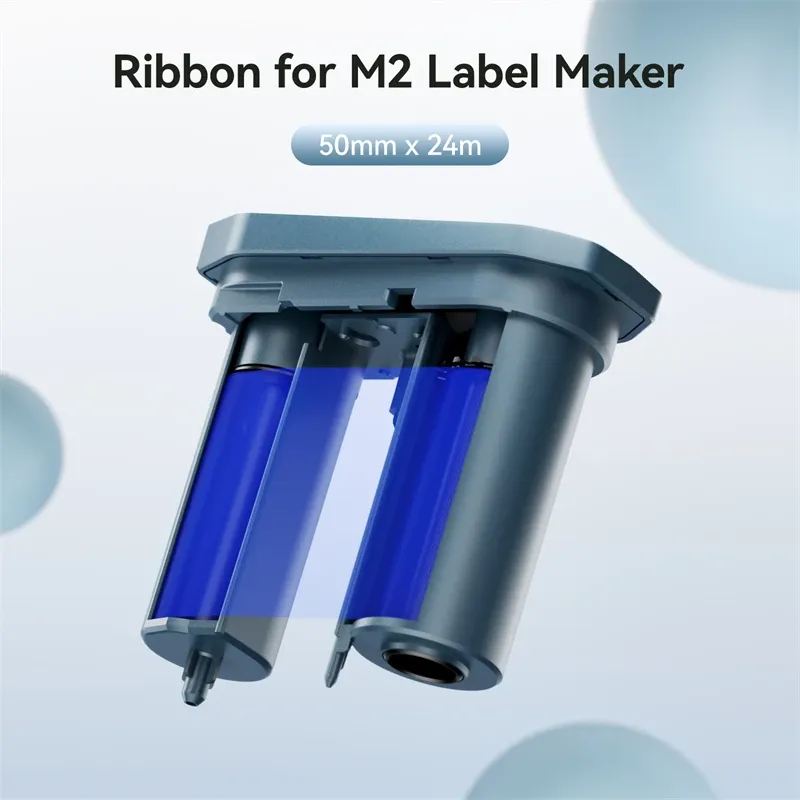 Imprimante d'étiquettes thermique portable M2 Niimbot, machine à étiquettes multifonction pour bureau, étiquettes vestimentaires et câbles d'alimentation 23