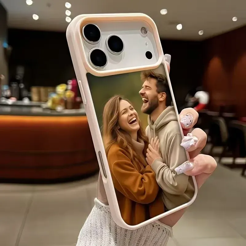 Coque de téléphone personnalisable DIY pour iPhone 17, 16, 15, 14, 13, 12, 11, Pro, XS, Max, Plus, Mini, X, XR, Air, 16e, 17e, compatible MagSafe, antichoc, en PC transparent 9