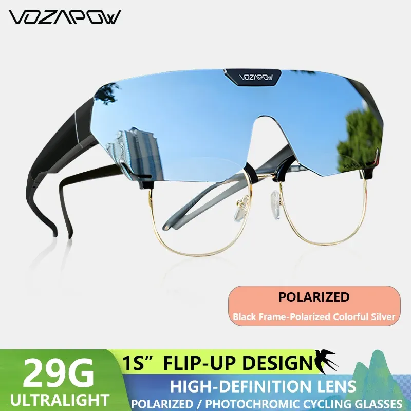 Vozapow Lunettes de Soleil Polarisées Protection UV400 pour Cyclisme, Pêche, Conduite et Randonnée - Image 1