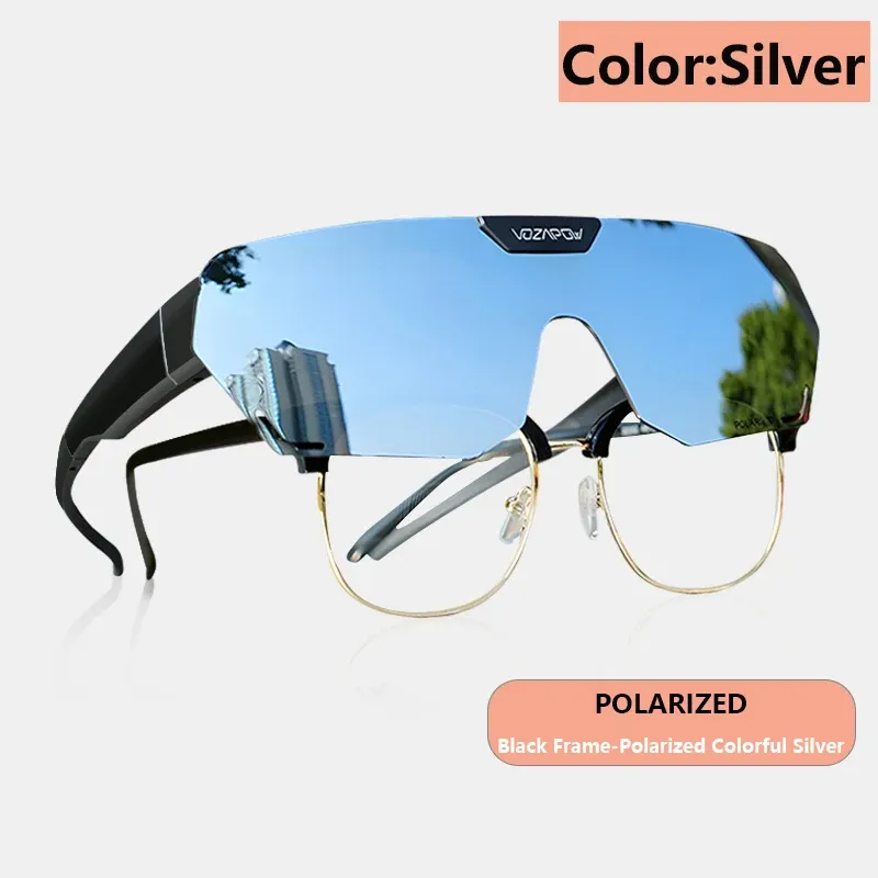 Vozapow Lunettes de Soleil Polarisées Protection UV400 pour Cyclisme, Pêche, Conduite et Randonnée 10