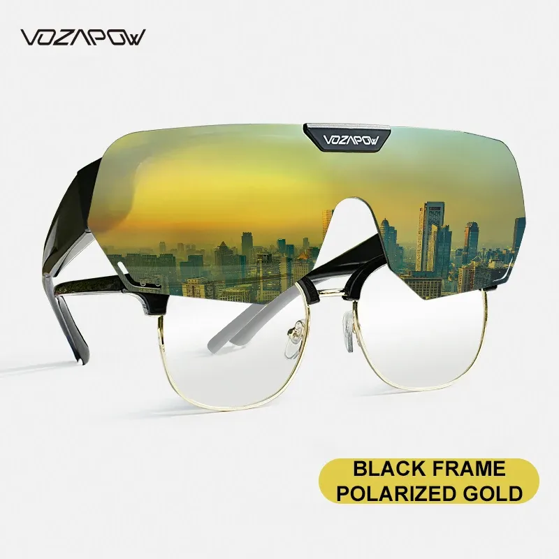 Vozapow Lunettes de Soleil Polarisées Protection UV400 pour Cyclisme, Pêche, Conduite et Randonnée 7