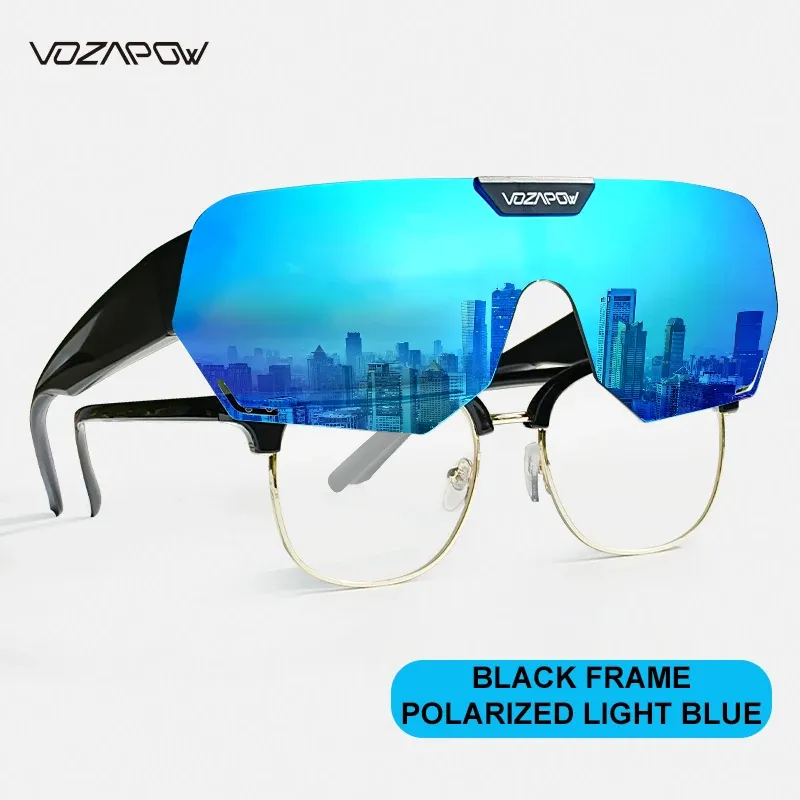 Vozapow Lunettes de Soleil Polarisées Protection UV400 pour Cyclisme, Pêche, Conduite et Randonnée 9