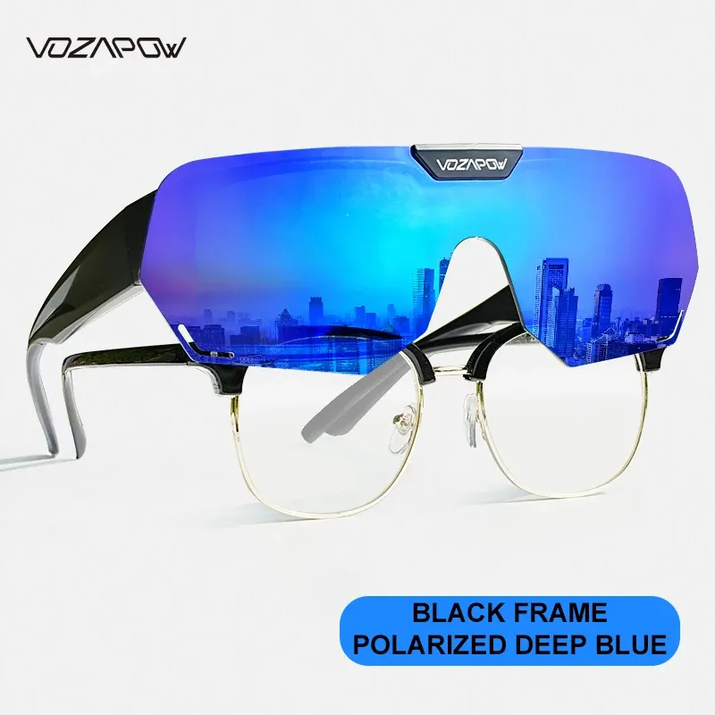 Vozapow Lunettes de Soleil Polarisées Protection UV400 pour Cyclisme, Pêche, Conduite et Randonnée 8
