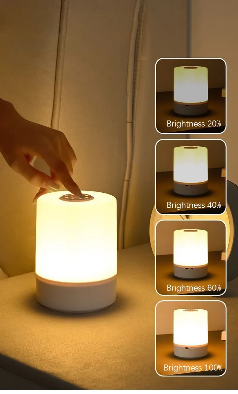 Design élégant de la lampe de chevet LED