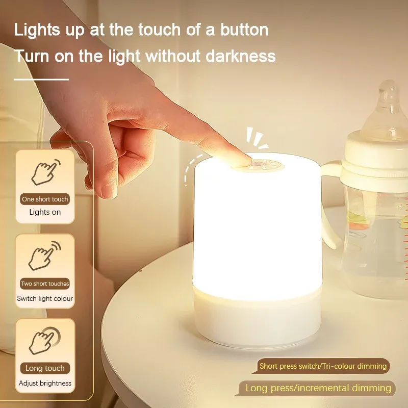 Détail de la lampe LED tactile