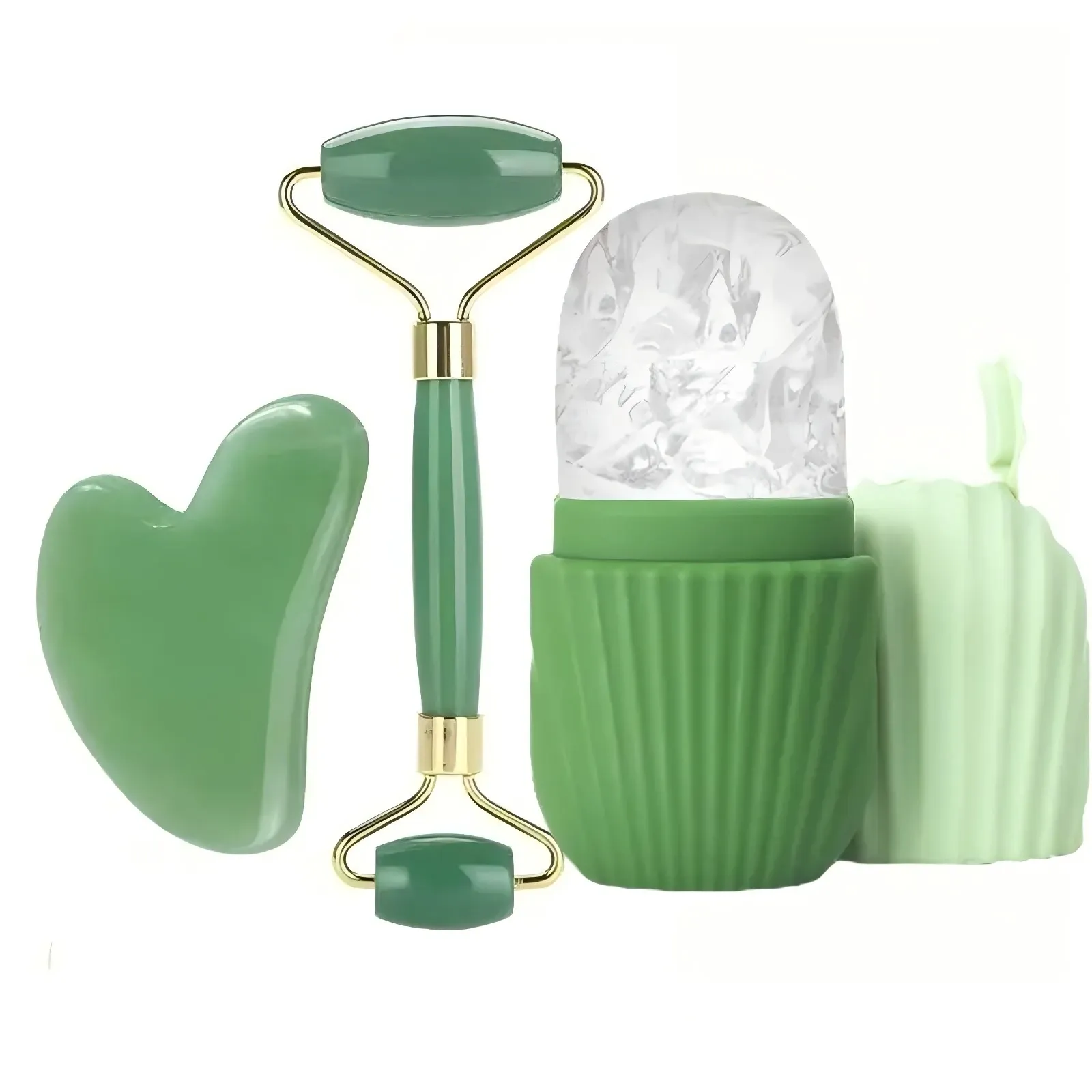 Ensemble de rouleaux de glace pour le visage 1, 2 ou 3 pièces, outils de massage Gua Sha et rouleau de massage pour le contour du visage 20