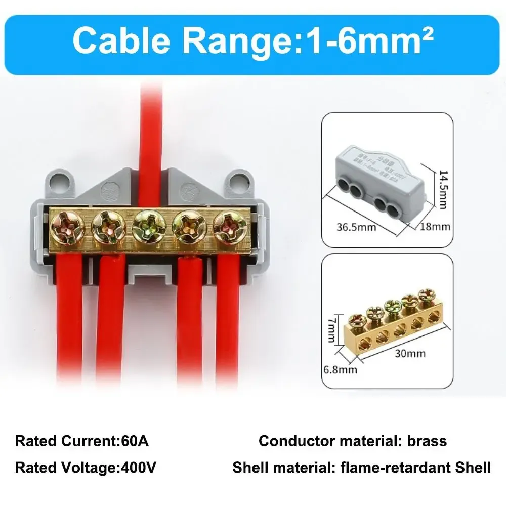 Connecteur de fil haute puissance en laiton ShuBox 7