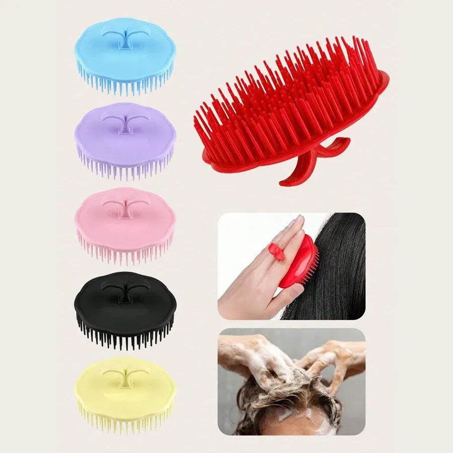 Brosse à shampooing de massage du cuir chevelu