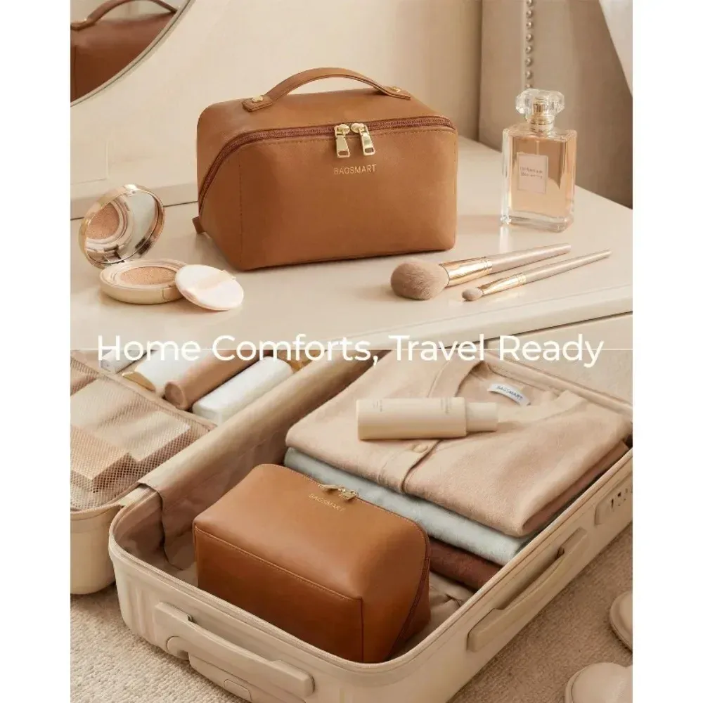 Trousse de maquillage de voyage, vue d'ensemble