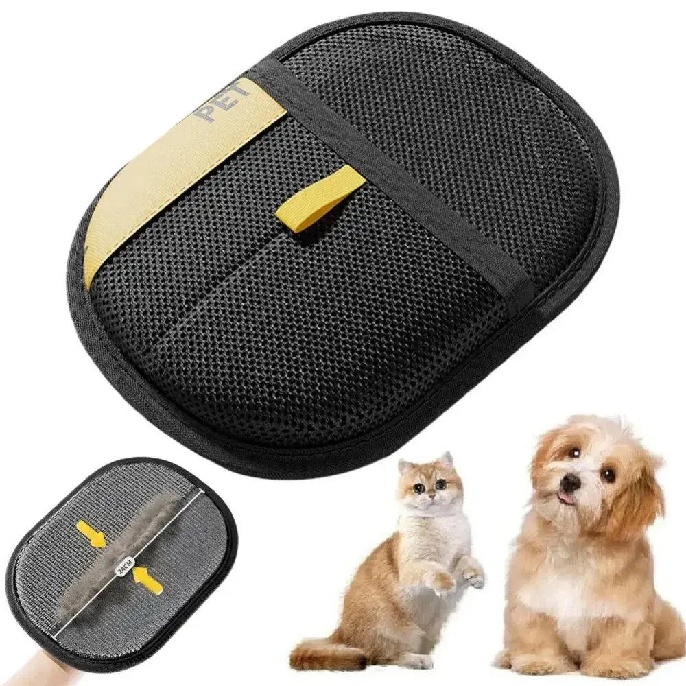 Gant anti-poils pour animaux, usage sur tapis