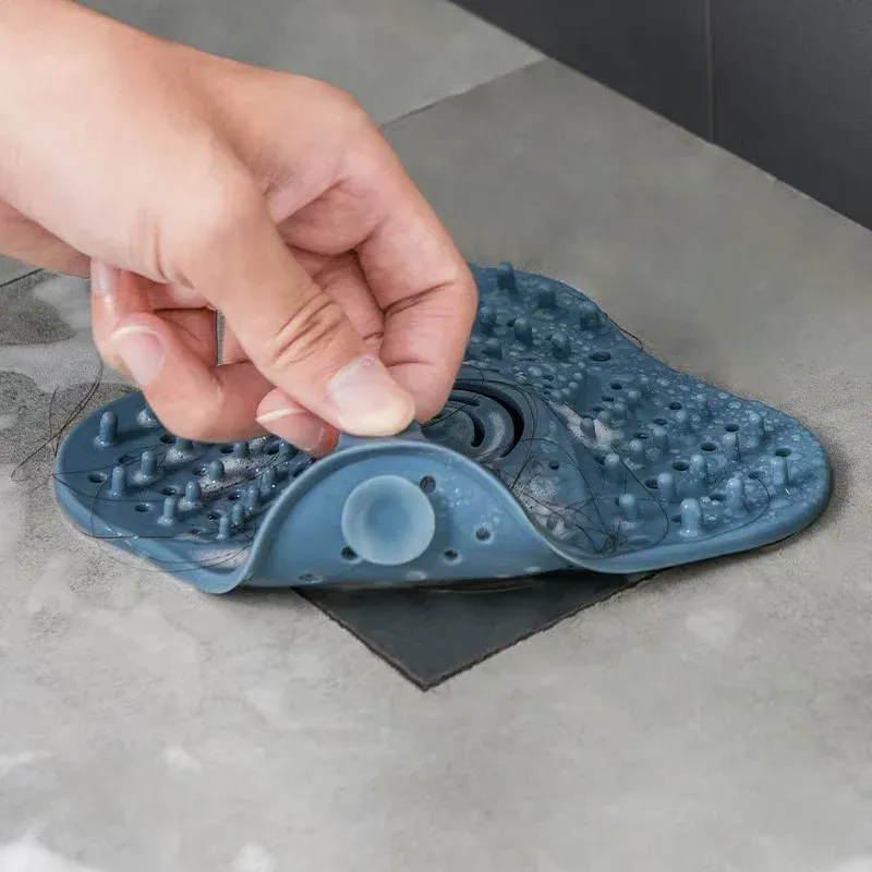 Filtre à cheveux pour douche et salle de bain, crépine anti-blocage pour évacuation domestique, attrape-cheveux, filtre d'évier, accessoire pour salle de bain et cuisine 4