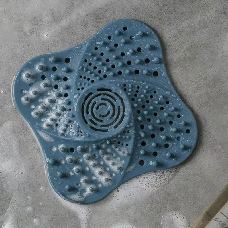 Filtre à cheveux pour douche et salle de bain, crépine anti-blocage pour évacuation domestique, attrape-cheveux, filtre d'évier, accessoire pour salle de bain et cuisine 5