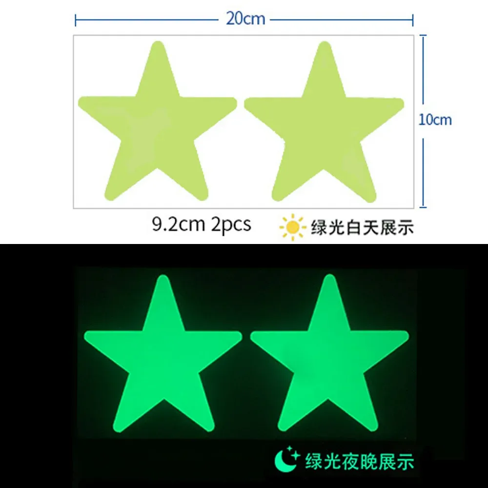 Autocollants muraux phosphorescents étoiles et points pour plafond de chambre d'enfant 12