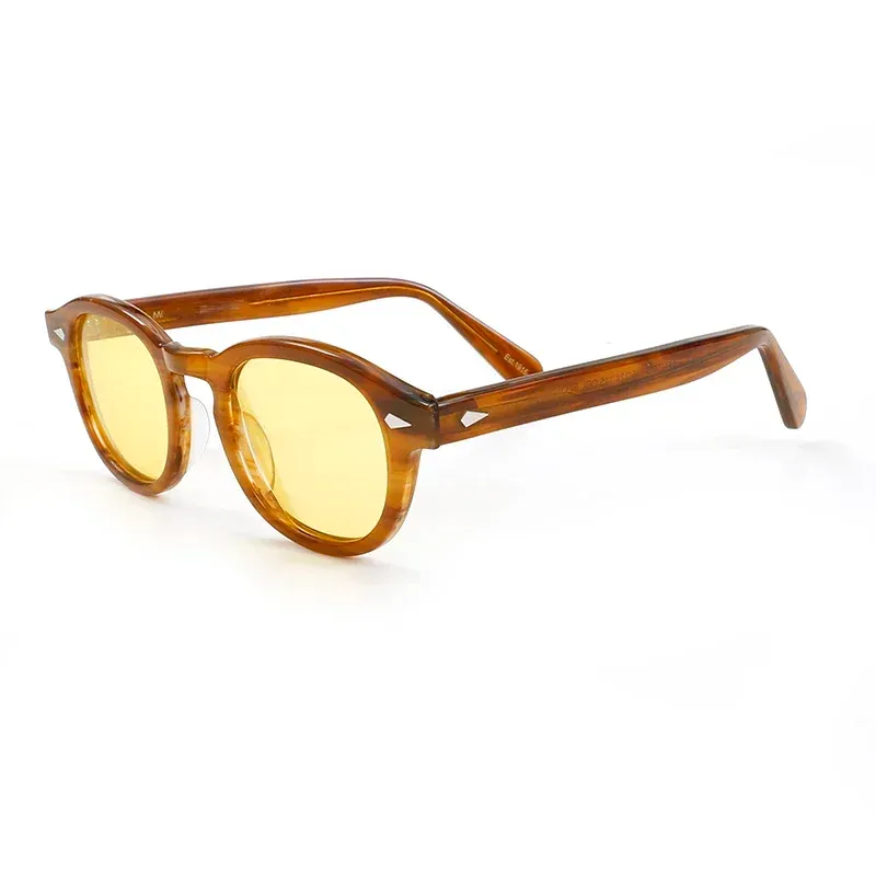 Lunettes de soleil polarisées vintage pour hommes et femmes, monture en acétate 31