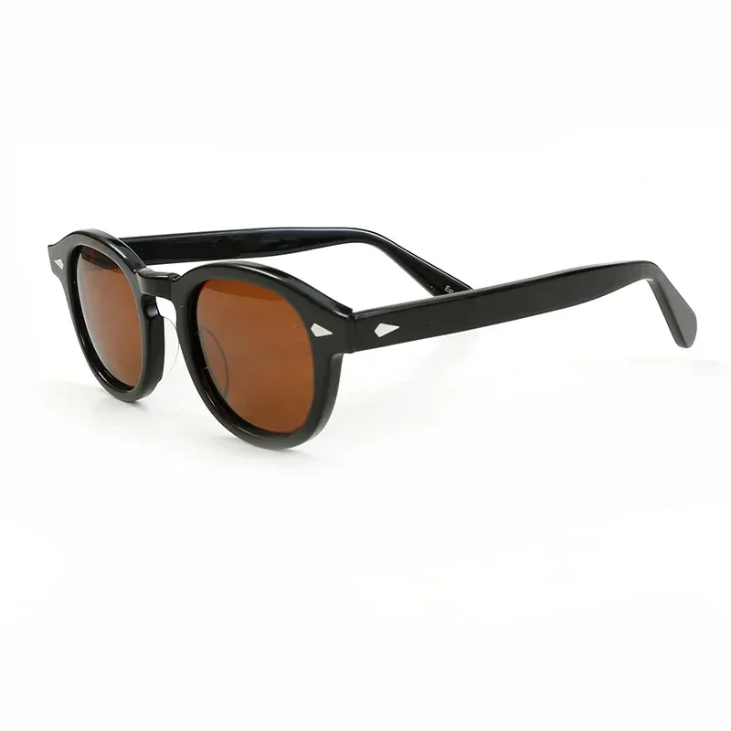 Lunettes de soleil polarisées vintage pour hommes et femmes, monture en acétate 29