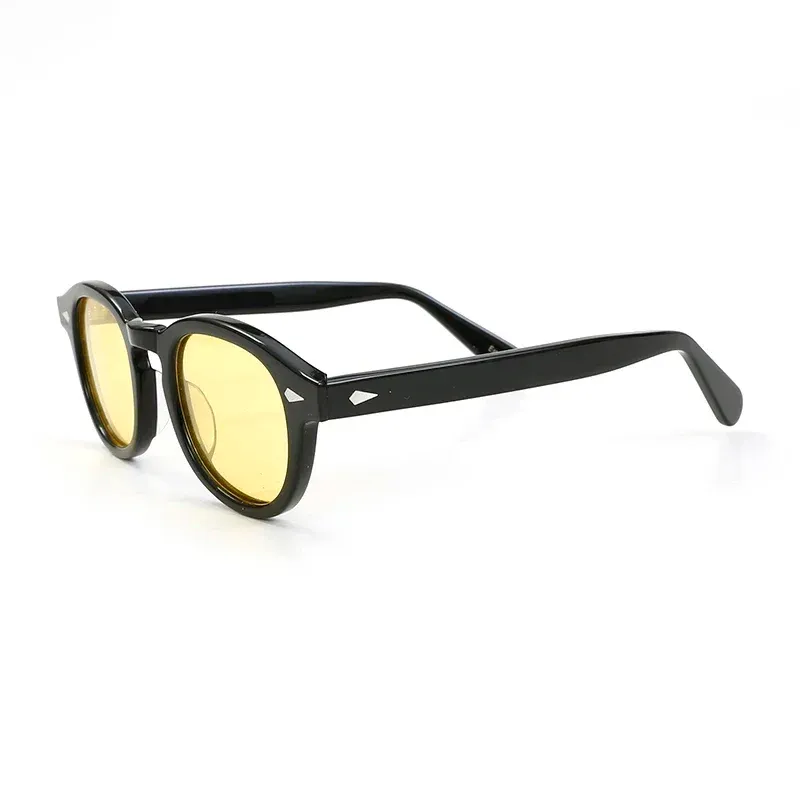 Lunettes de soleil polarisées vintage pour hommes et femmes, monture en acétate 25