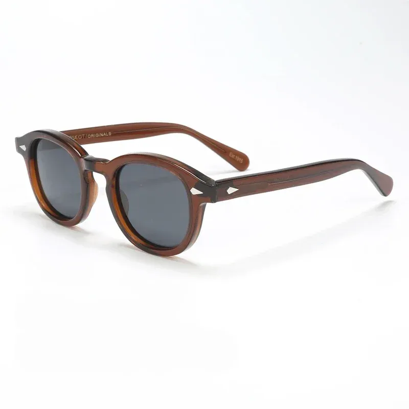Lunettes de soleil polarisées vintage pour hommes et femmes, monture en acétate 23