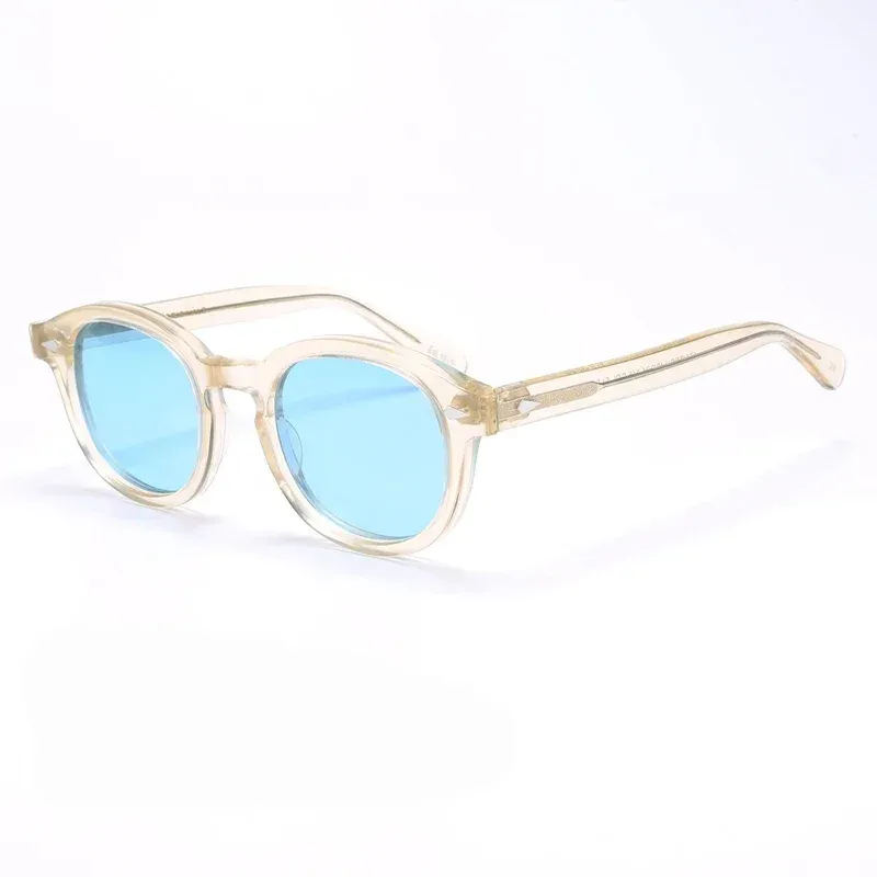 Lunettes de soleil polarisées vintage pour hommes et femmes, monture en acétate 18