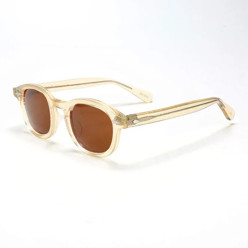 Lunettes de soleil polarisées vintage pour hommes et femmes, monture en acétate 17