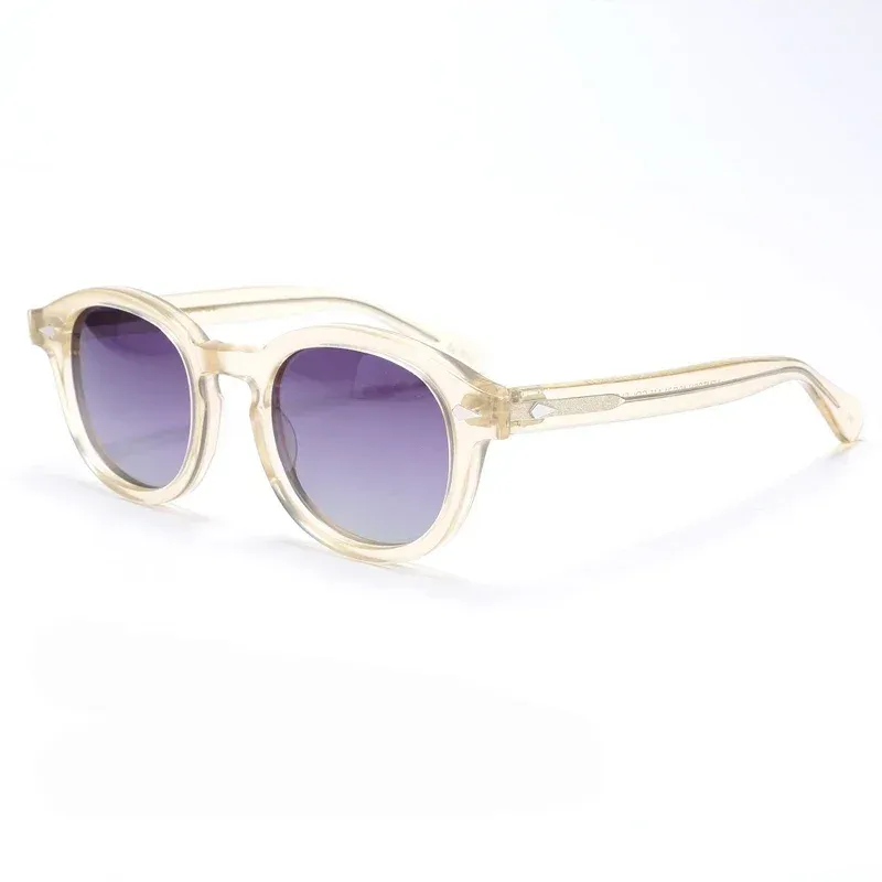 Lunettes de soleil polarisées vintage pour hommes et femmes, monture en acétate 14