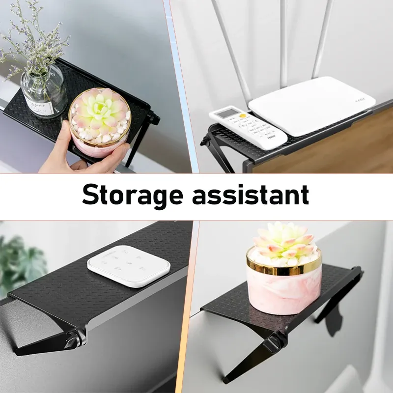 Étagère supérieure pour écran, usage au bureau