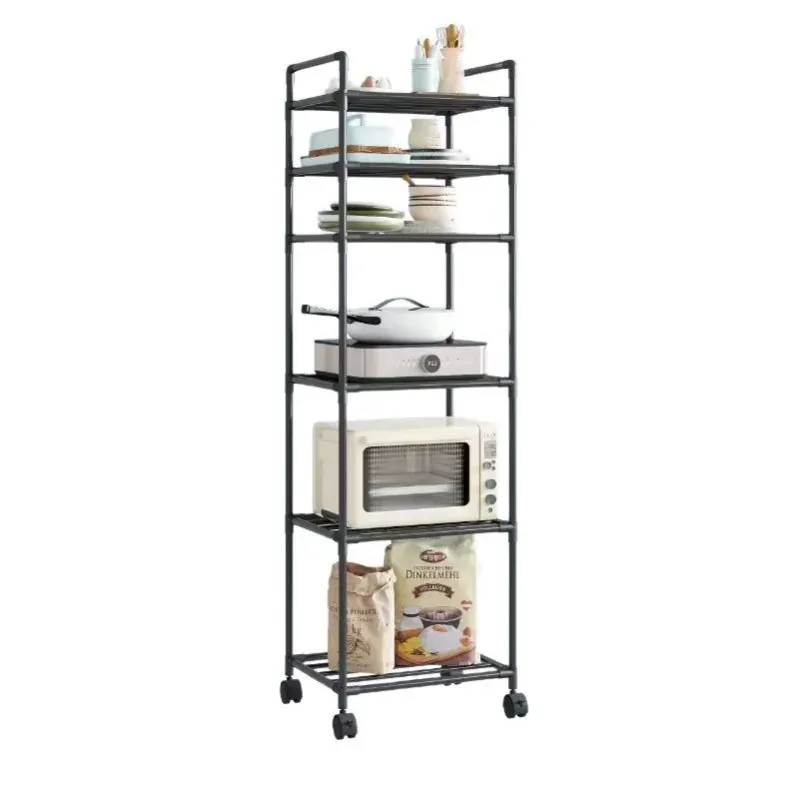 Chariot de rangement sur roulettes à plusieurs niveaux pour cuisine et salle de bain 3