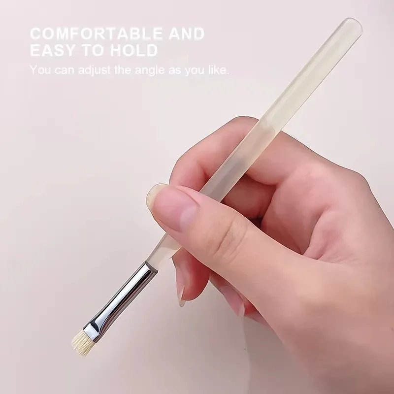 Brosse à poils durs Kaniu pour Nail Art, lot de 1 ou 2 pièces, pinceau de modélisation pour gel et stylo à rayures pour débutants 5