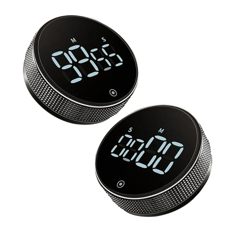 Minuterie de cuisine numérique LED magnétique, minuterie électronique intelligente avec rappel et alarme 2