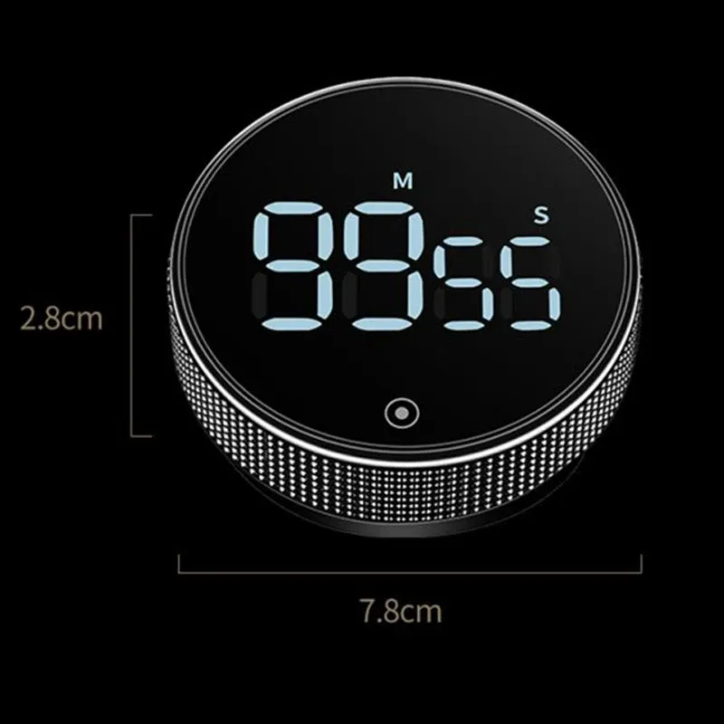 Minuterie de cuisine numérique LED vue de face