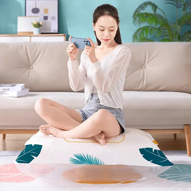 Sac de rangement sous vide grande capacité pour literie, vêtements et bagages, avec pochette anti-poussière 6